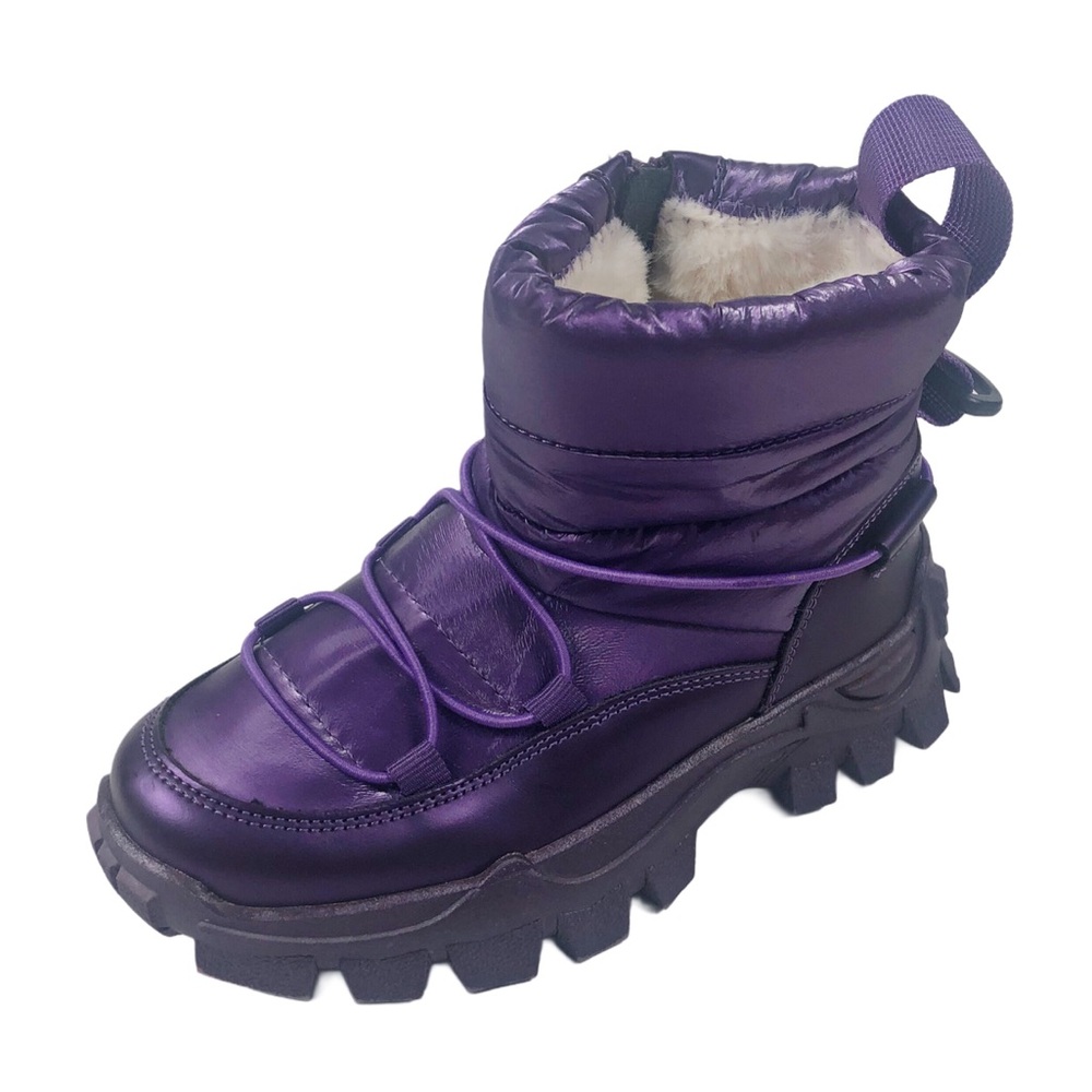 Dream Pairs Kids Purple Snow Boots Sz 12